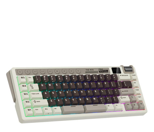 Royal Kludge RK M70 Mocha Grey Beige switch - 1455771 - zdjęcie 2